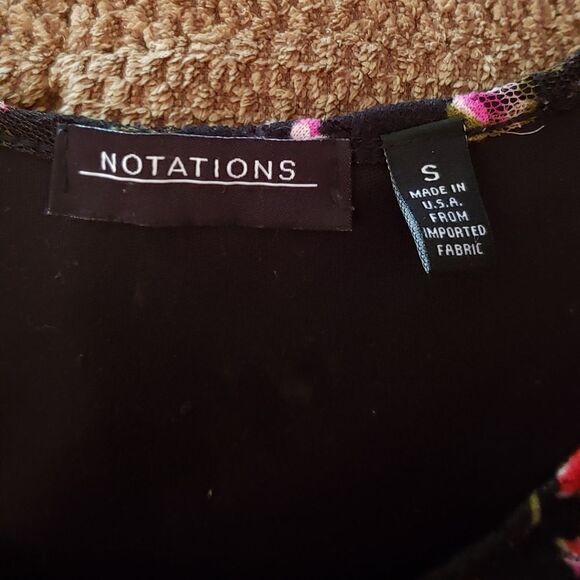 Beautiful Flouncy Tulle Layered Floral Blouse Sz S - Picture 8 of 8